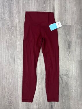 Hey Nuts High-Waist Burgundy Leggings
